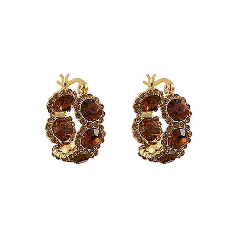 Wholesale Crystal hoop earrings for women